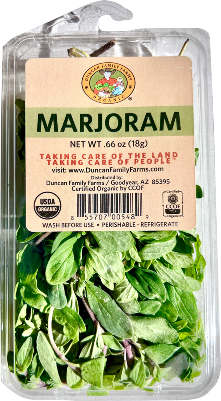 Marjoram packaging